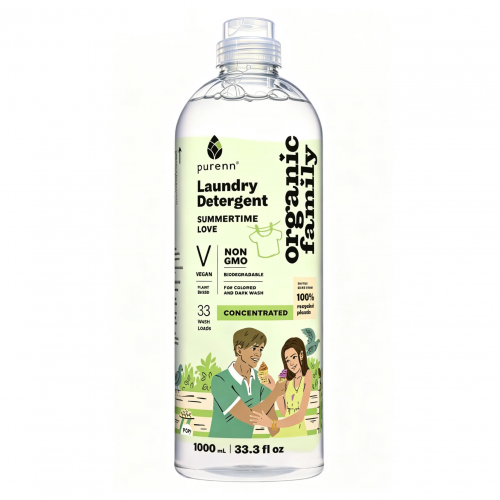 Purenn Summertime Love Liquid Detergent for Colored Laundry Skystas skalbiklis spalvotiems audiniams