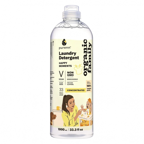 Purenn Happy Moments Liquid Laundry Detergent for Kids Clothing