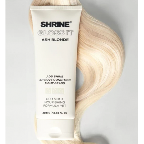 Shrine Gloss It Ash Blonde Colour Depositing Hair Mask Dažanti plaukų kaukė