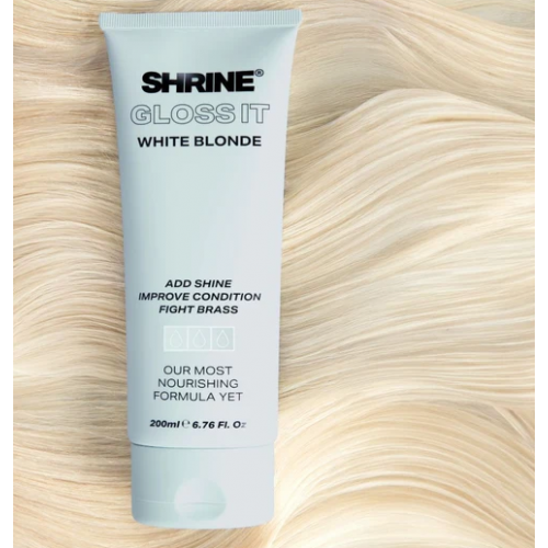 Shrine Gloss It White Blonde Colour Depositing Hair Mask Dažanti plaukų kaukė