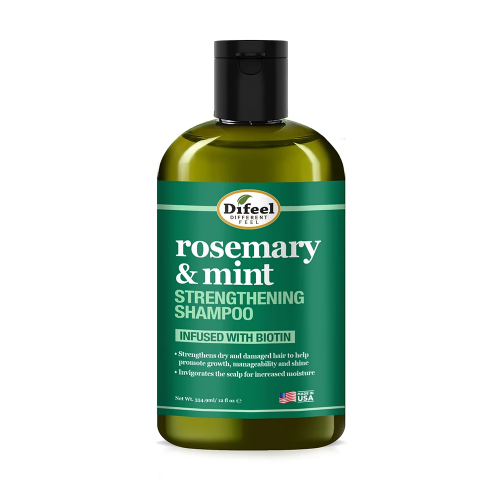 Difeel Rosemary Mint Strengthening Shampoo Švelniai valantis, stiprinamasis šampūnas