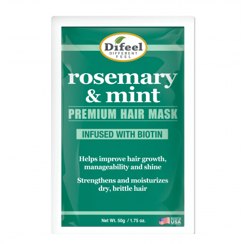Difeel Rosemary and Mint Strengthening Hair Mask with Biotin Stiprinanti plaukų kaukė su biotinu