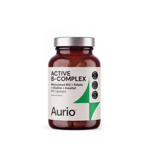 Aurio Food Supplement Active B-Complex Maisto papildas su cholinu ir inozitoliu