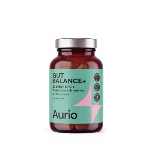 Aurio Food Supplement Gut Balance + Maisto papildas probiotikai ir fermentai