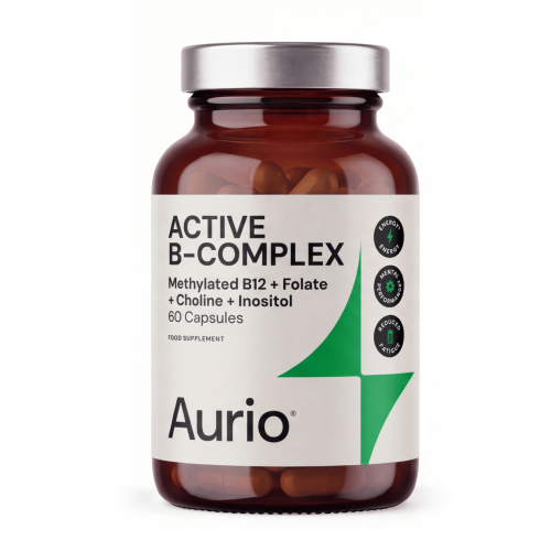 Aurio Food Supplement Active B-Complex Maisto papildas su cholinu ir inozitoliu